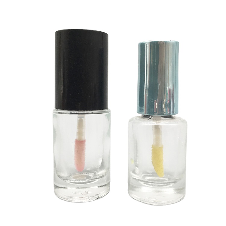 5ml 6ml 7ml Round Refillable Lip Glaze Bottles Transparent Lip Balm Container Empty Lipstick Serum Containers With Wand